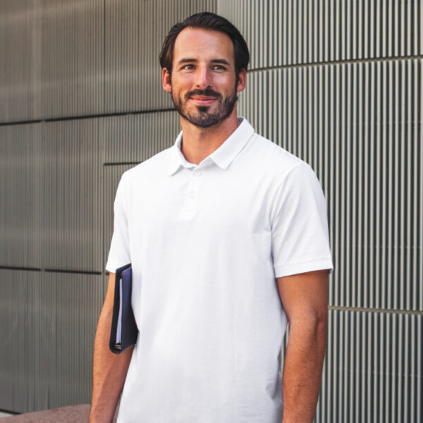 Men's Solid Polo Neck T-Shirt